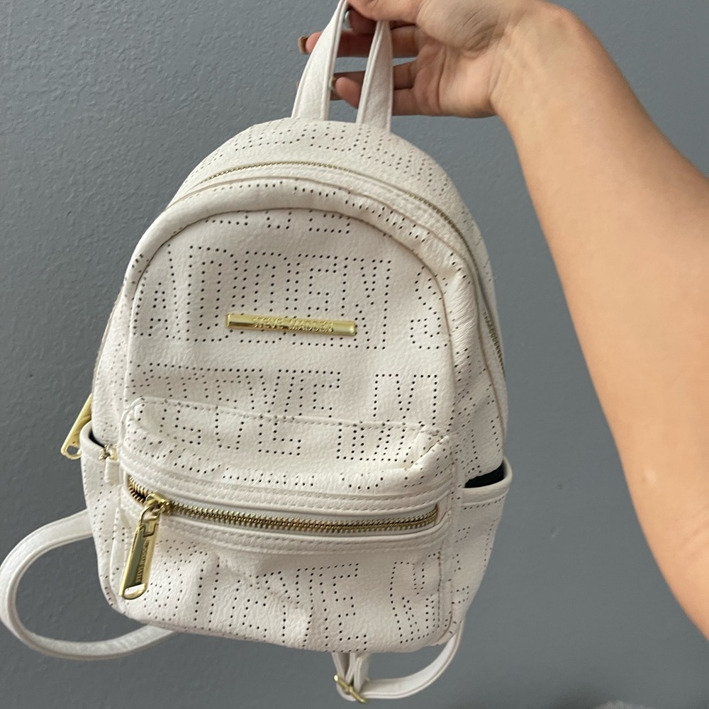 White Small Steve Madden Backpack